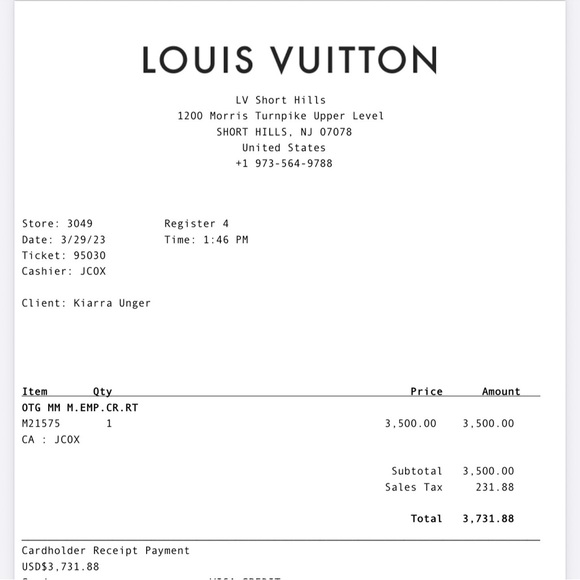 Cream & Brown Louis Vuitton Bag - Picture 11 of 15